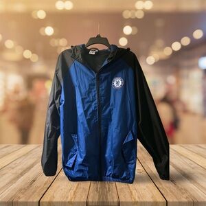 Authentic Chelsea Football Club - Blue and Black Hooded Jacket